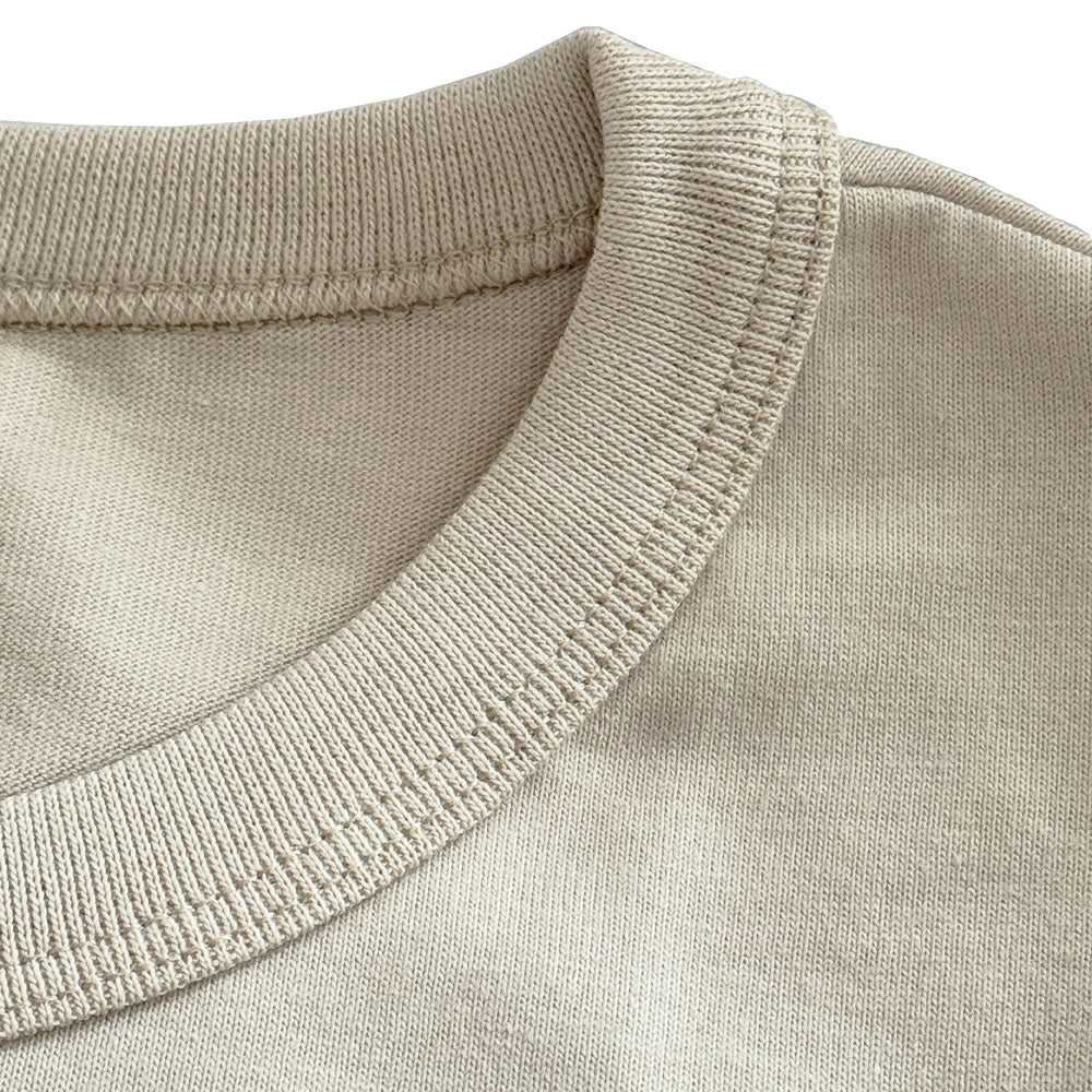 Playera Heritage Logo Slim Ringer Ivory