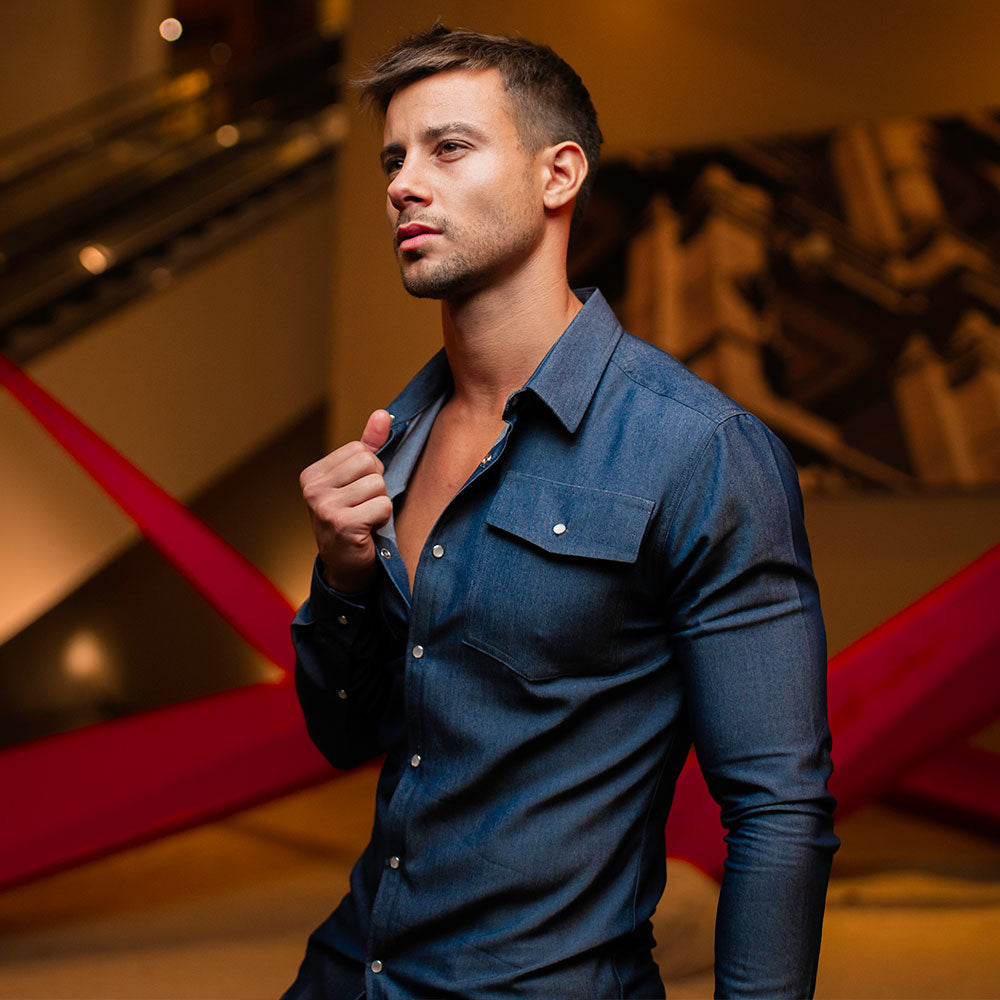 Camisa Luxury Denim Stretch