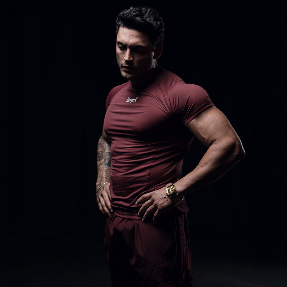 Strike Ops Compression Short Sleeve Burgundy (preventa)
