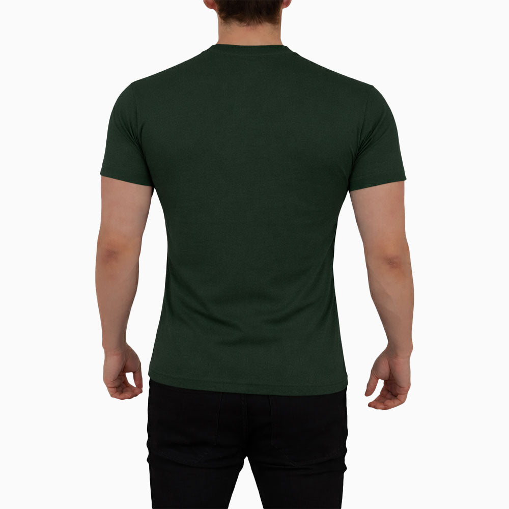 Playera Heritage Logo Slim Ringer Green