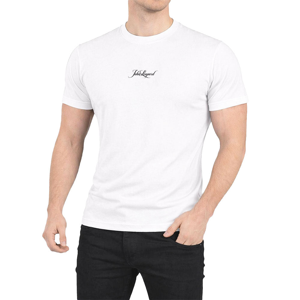 Playera Heritage Logo Slim Ringer White