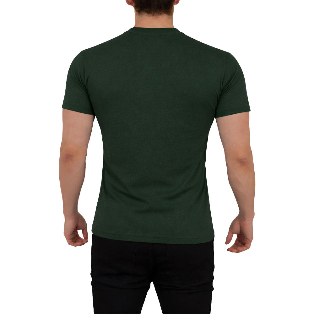 Playera Heritage Logo Slim Ringer Green