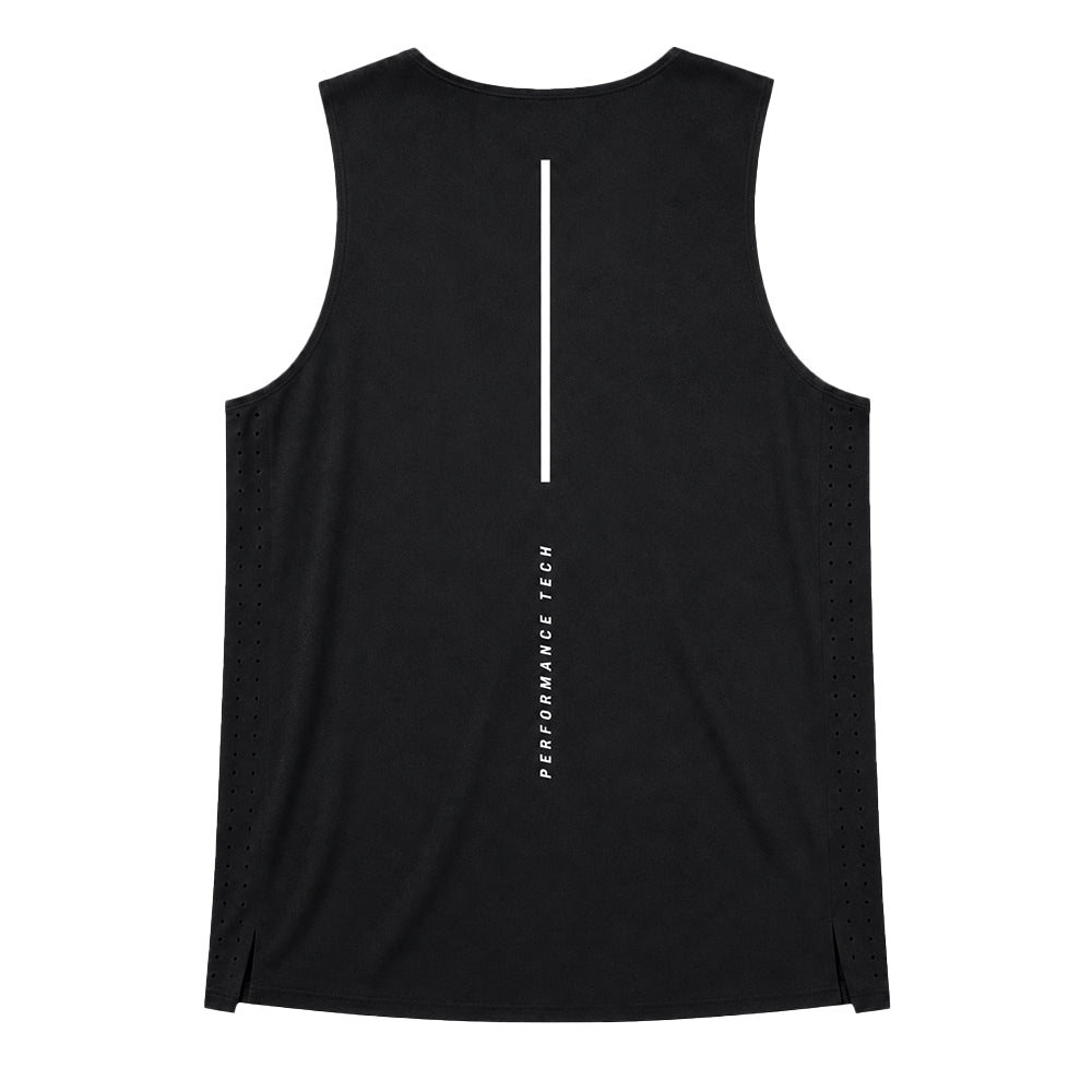 Singlet Tank Performance Tech Aeradry Black Race