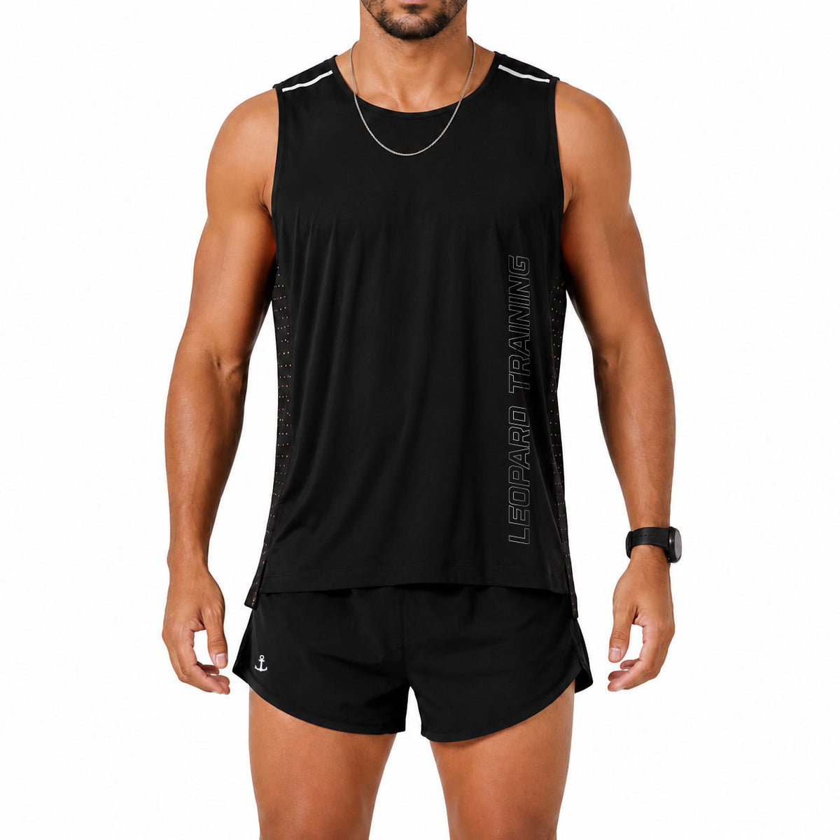 Singlet Tank Performance Tech Aeradry Black Race