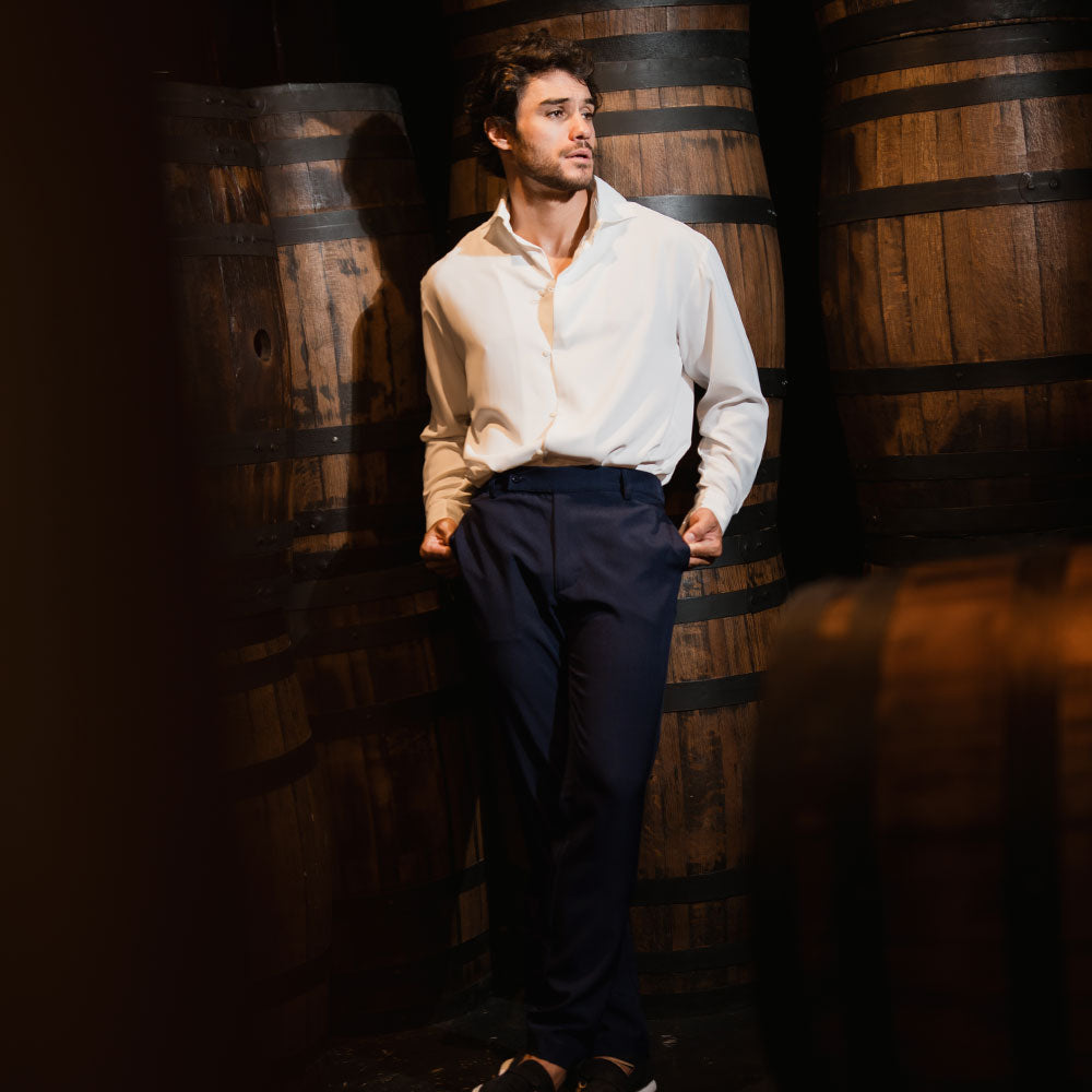 Nerano Smart-Casual Trouser Navy