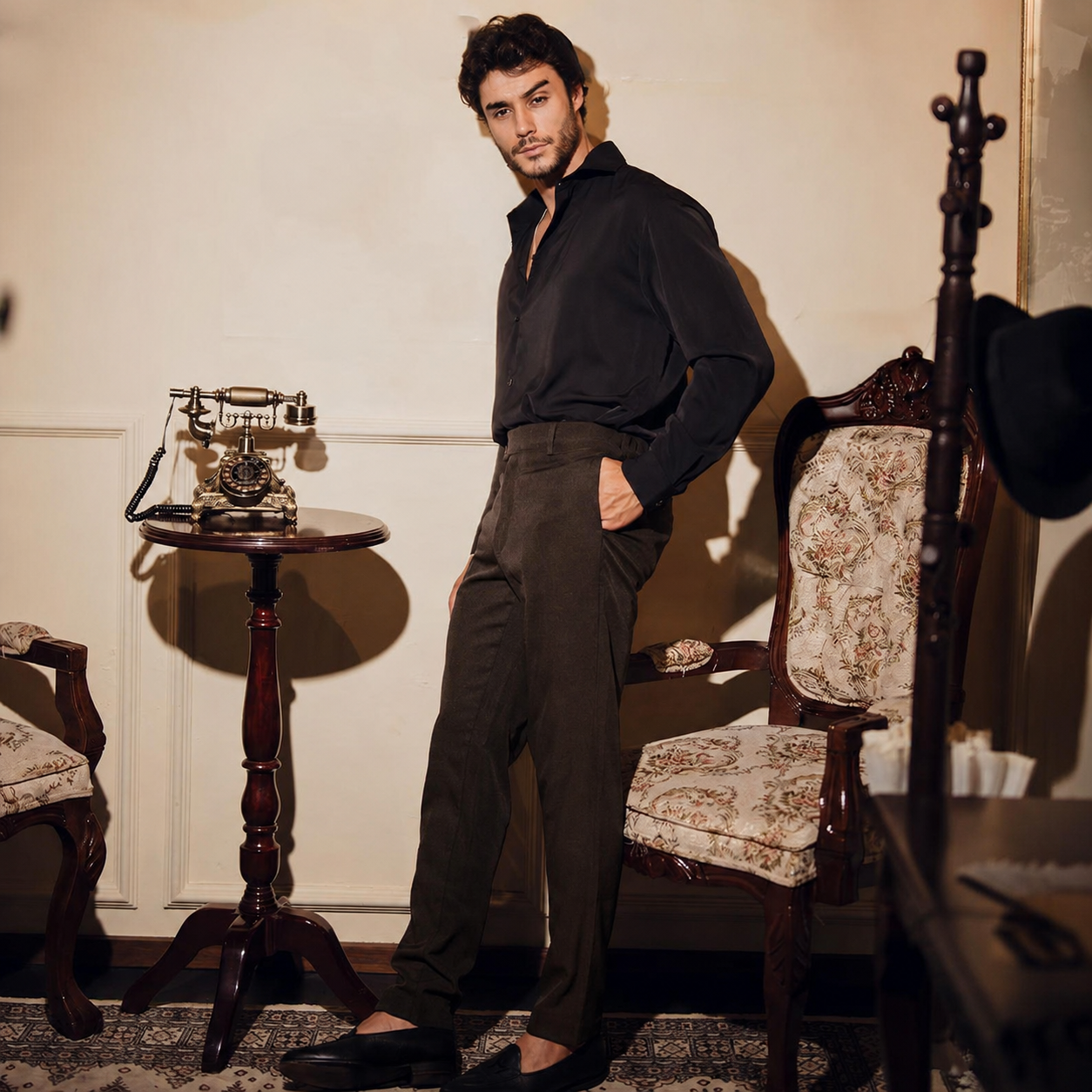 Nerano Smart-Casual Trouser Brown