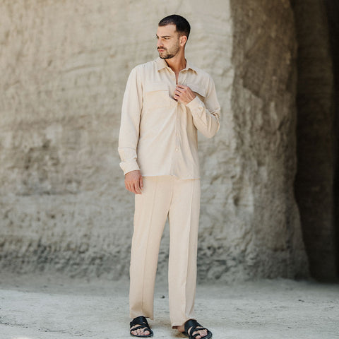 Midnight Flow Trouser Sandstone