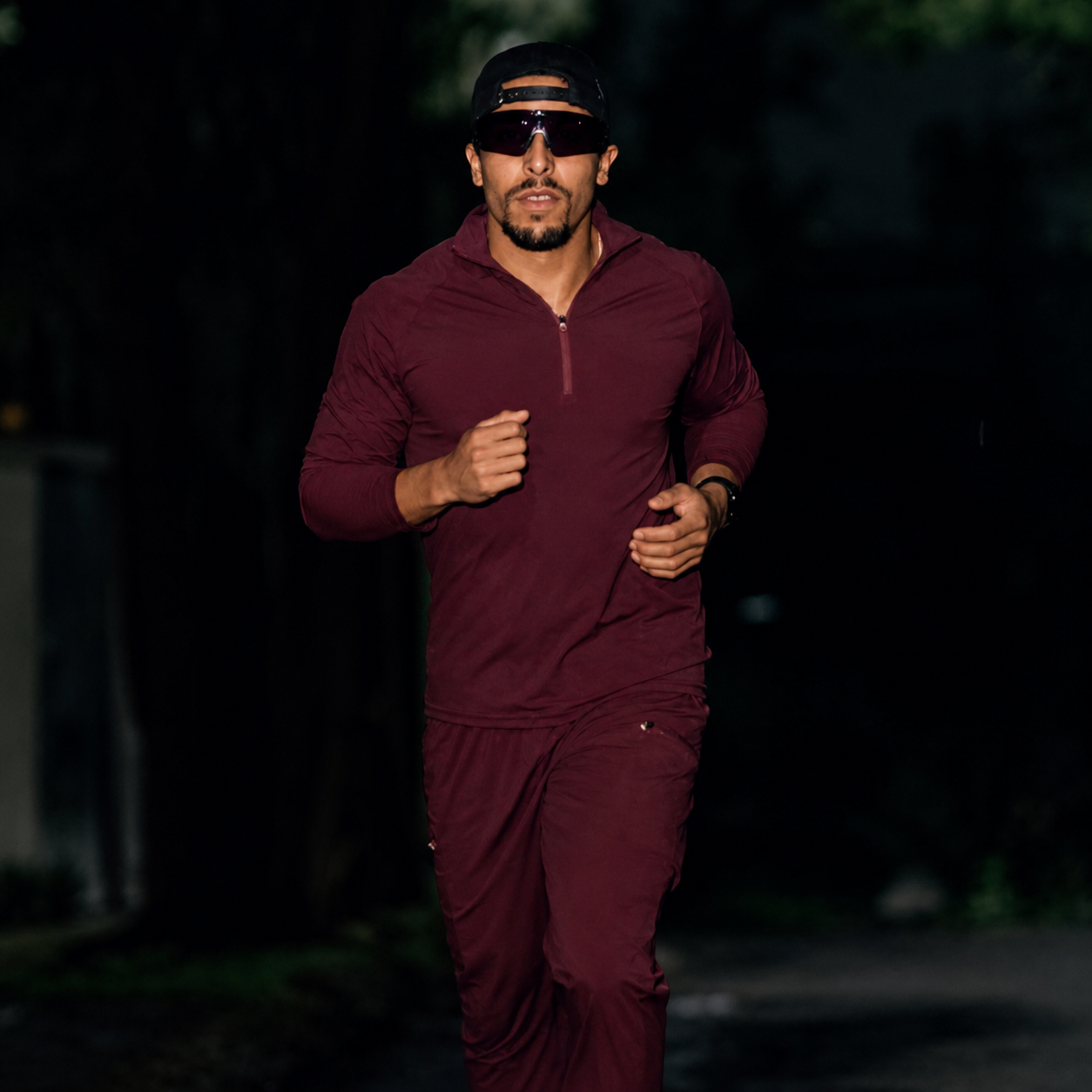 Sudadera Ultra Ligera Motion Series 1/4 Zip Burgundy