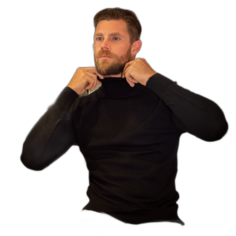 Roll Neck Sweater Negro