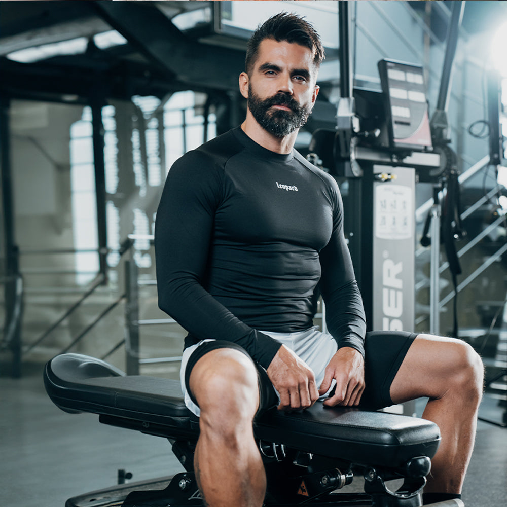 Light Blue Round Neck Long Sleeve T-shirt