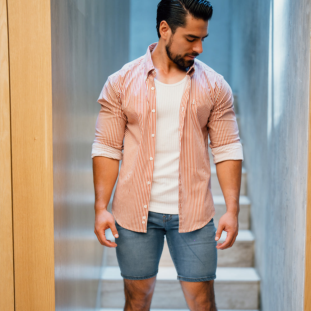 Denim Slim Short Light Indigo