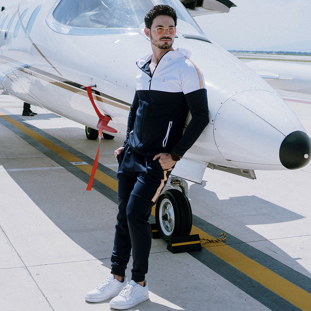 Sigma Tracksuit Navy/White Gold