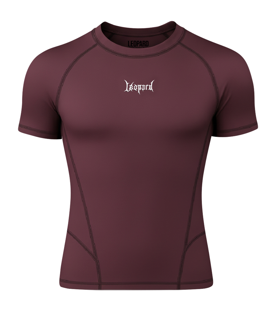 Strike Ops Compression Short Sleeve Burgundy