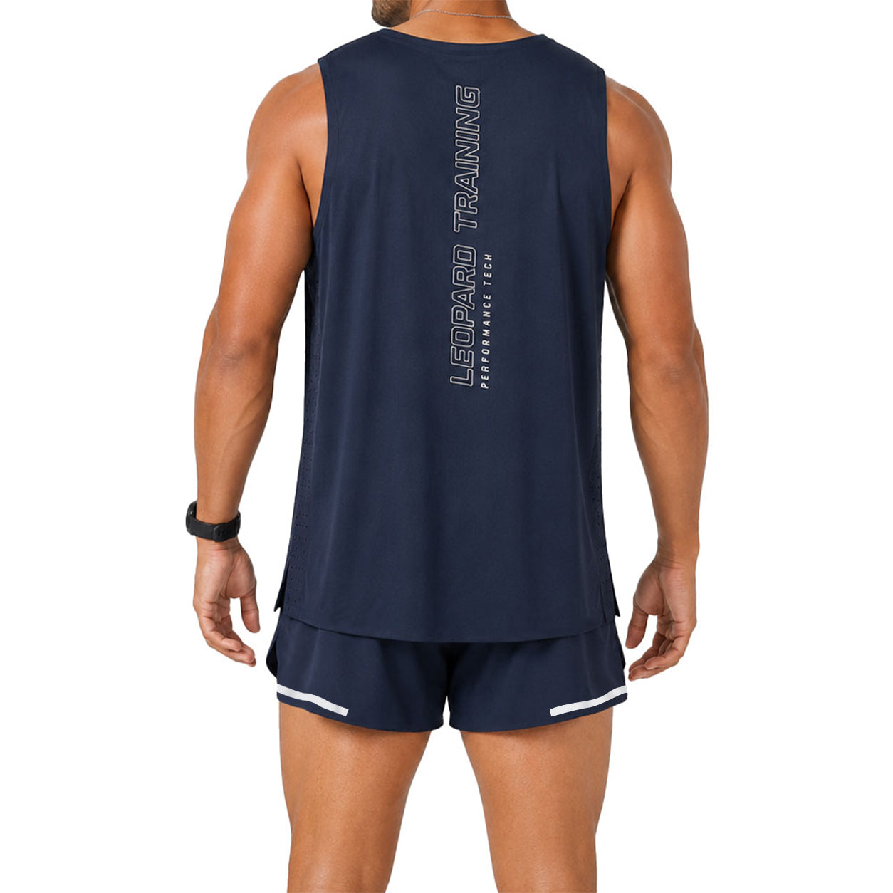 Singlet Tank Performance Tech Aeradry Navy Race
