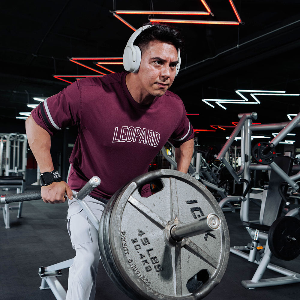 Oversized Varsity Burgundy T-shirt