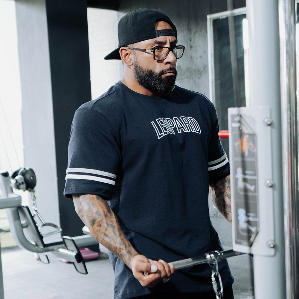 Oversized Varsity Navy T-shirt