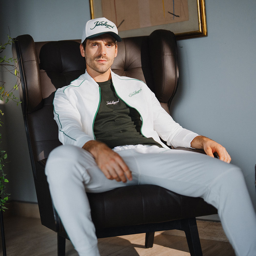 Playera Heritage Logo Slim Ringer Green