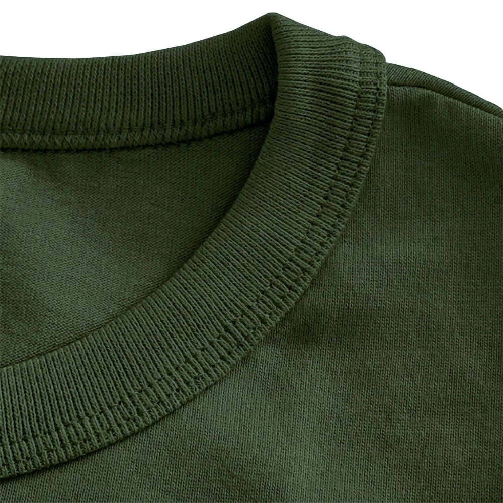 Playera Heritage Logo Slim Ringer Green