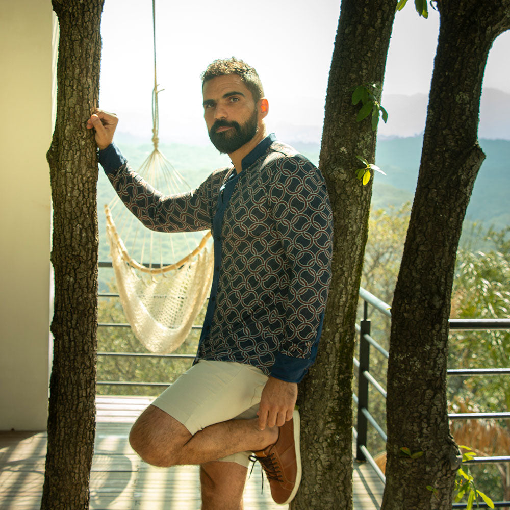 Camisa Resort Shirt Mao Zama Slim Fit