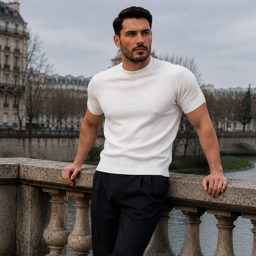 Cruise Knitted Shirt Bambú Raw White