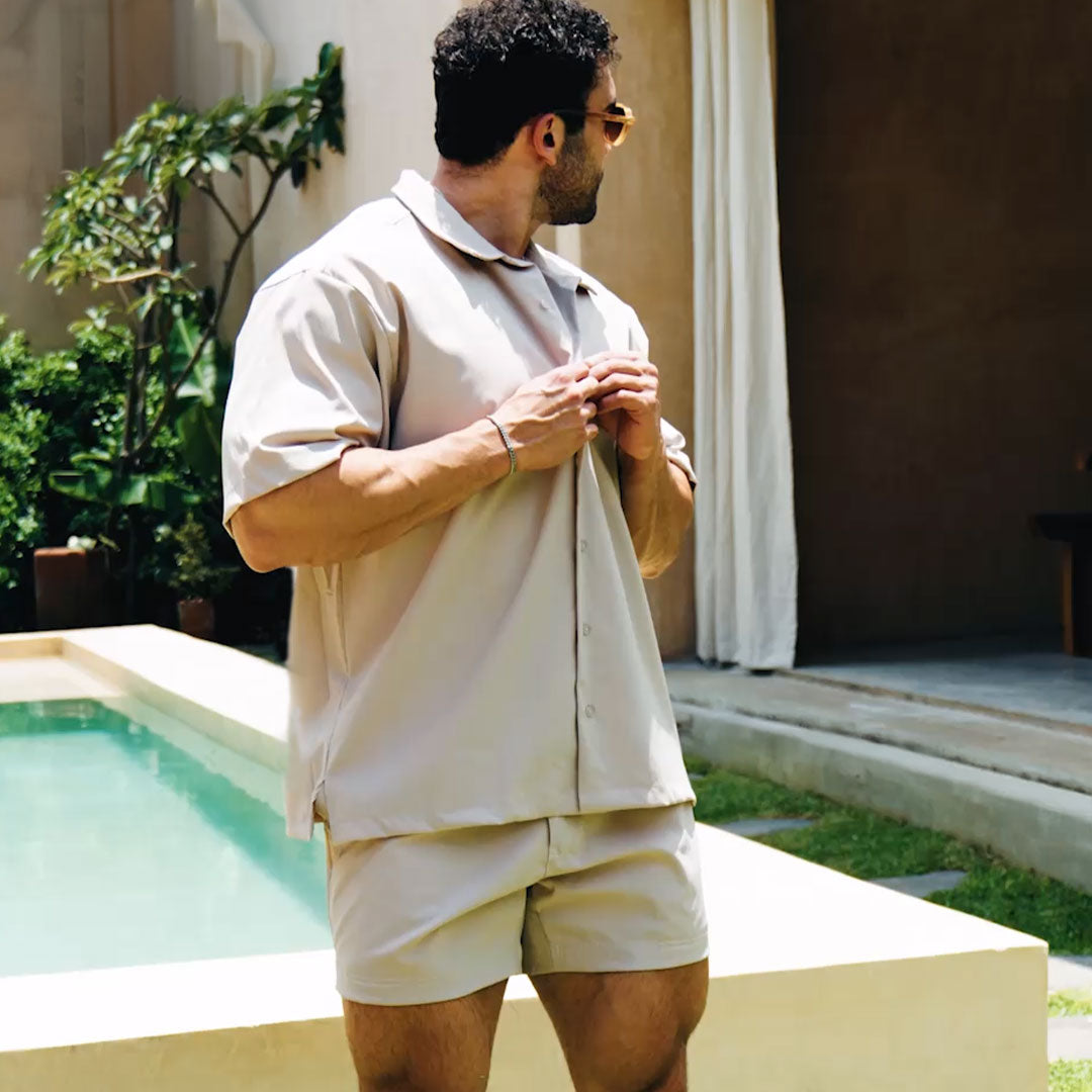 Camisa Belmond Boxy Oversized Beach Sand