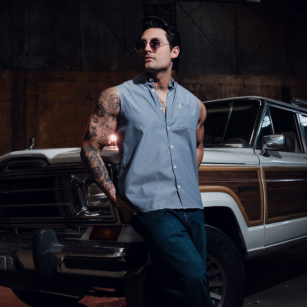 Camisa Barbell & Business Shirt Ctrl+C Blue