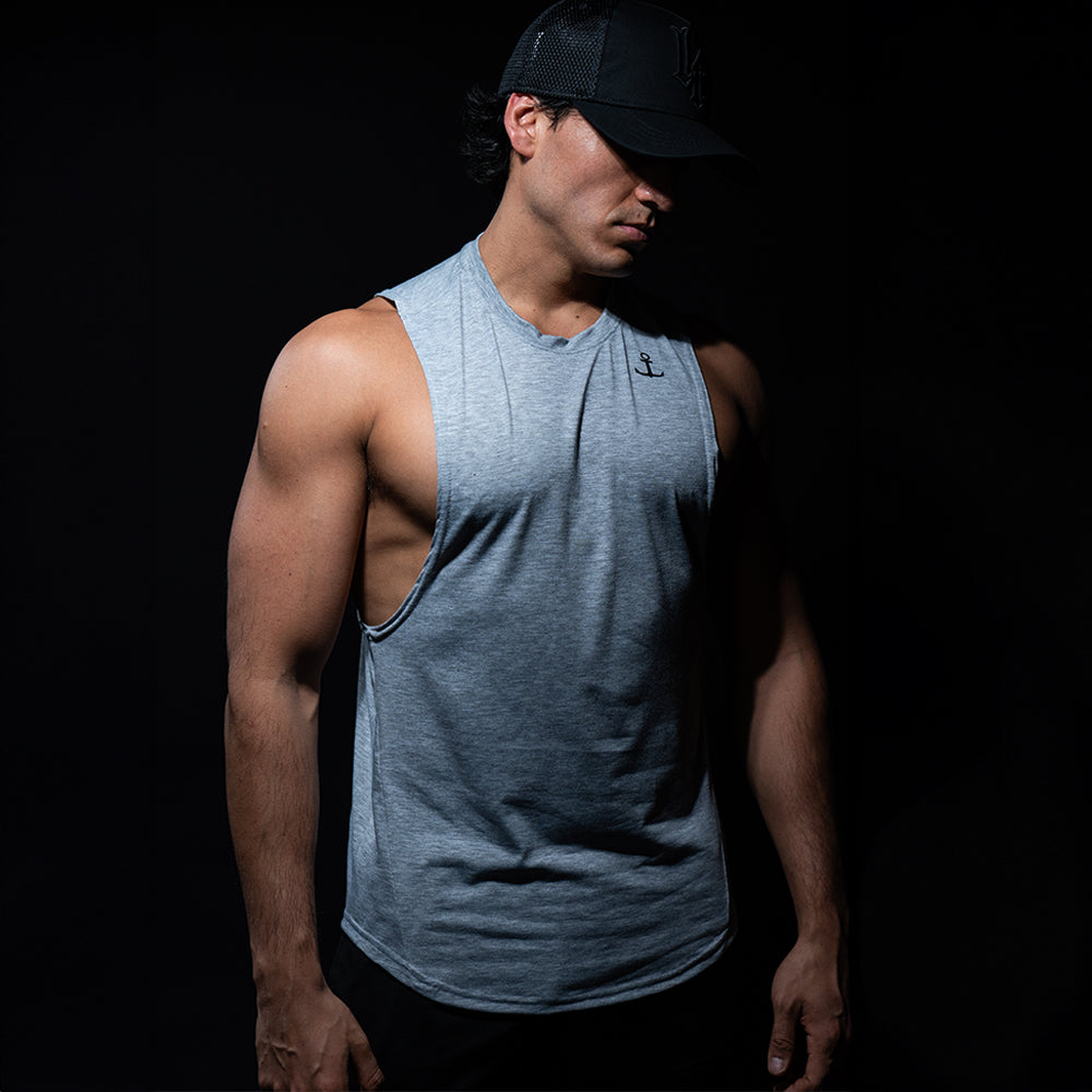 Element Sleeveless Tee Gray Anchor Logo