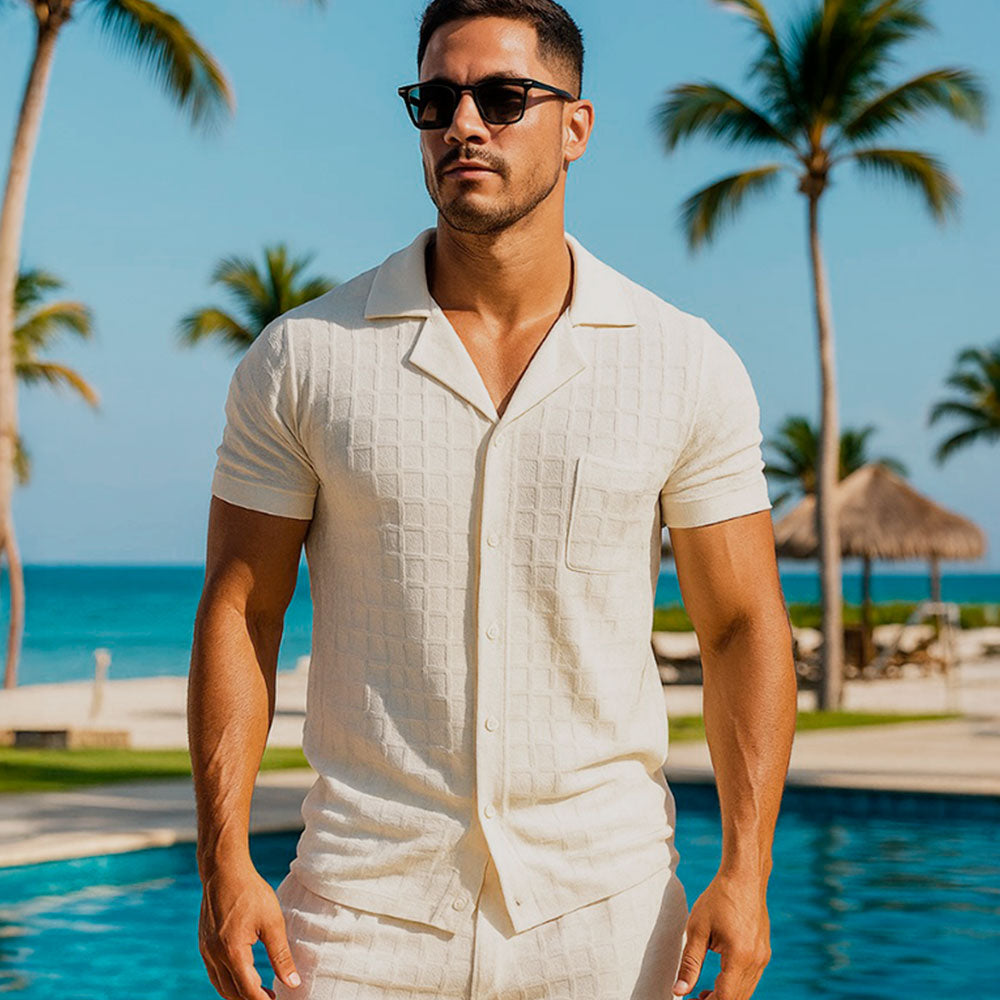 Havana Knitted Shirt Bambú Raw White