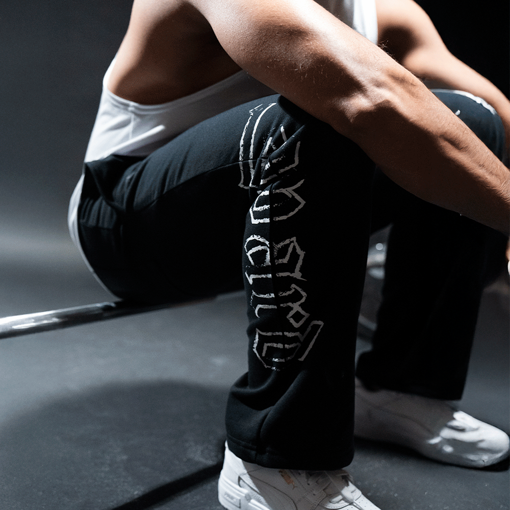 Jogger Straight Fit Brushed Power Logo Black