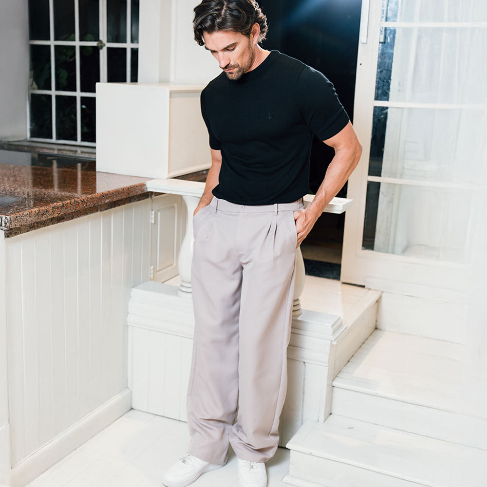 Nice Guy Trouser Ultra Relaxed Straight Fit Beige