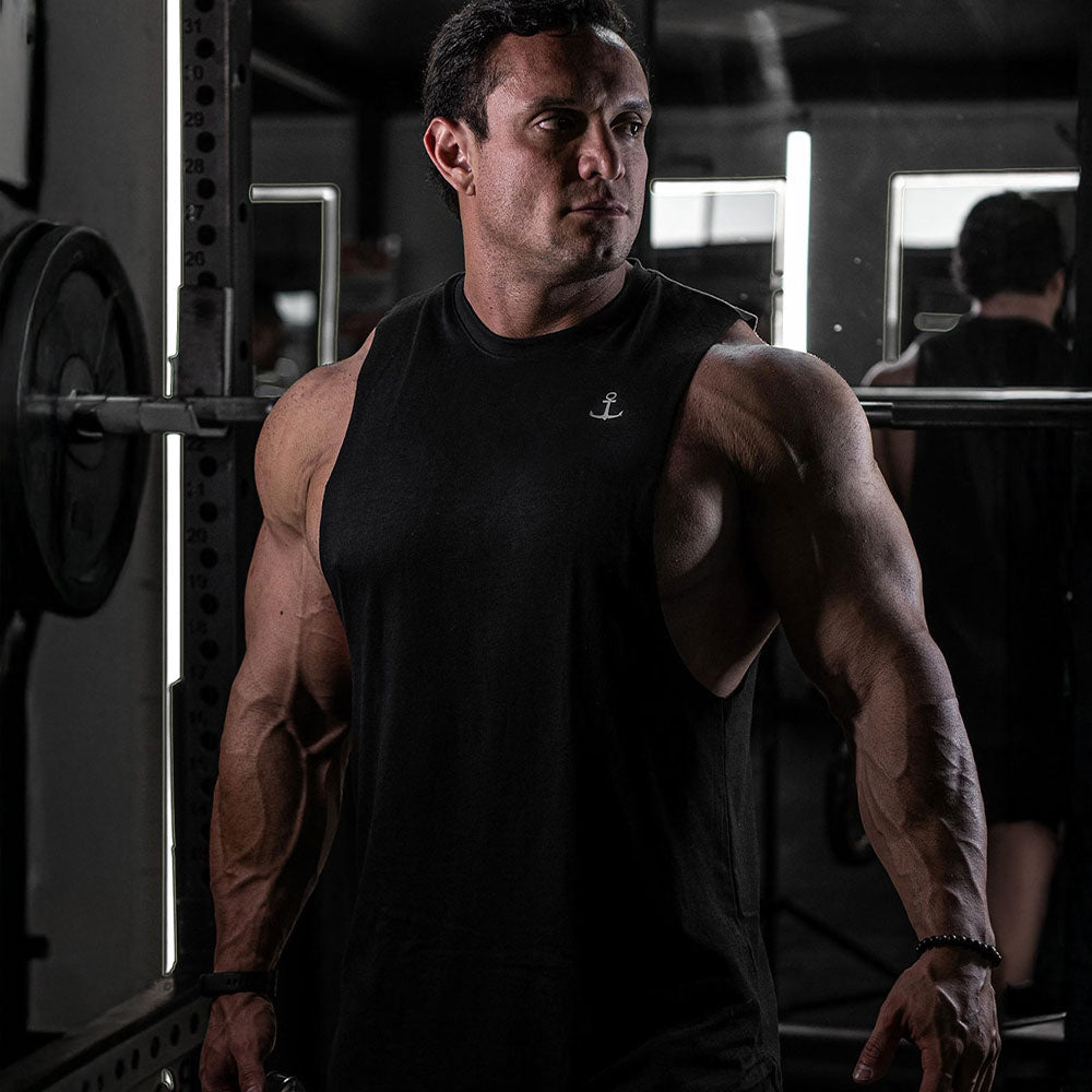 Element Sleeveless Tee Black Anchor Logo