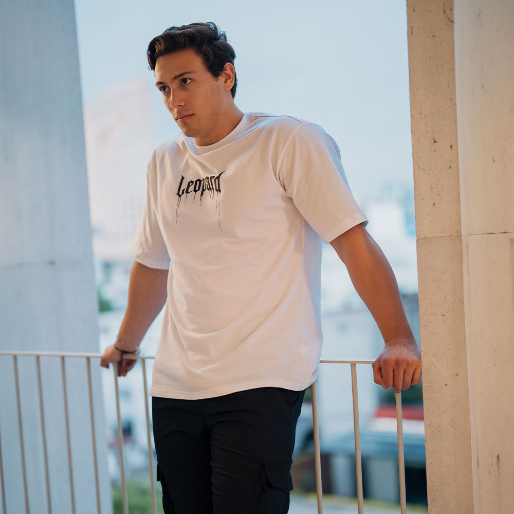 Playera Oversized War Dog White