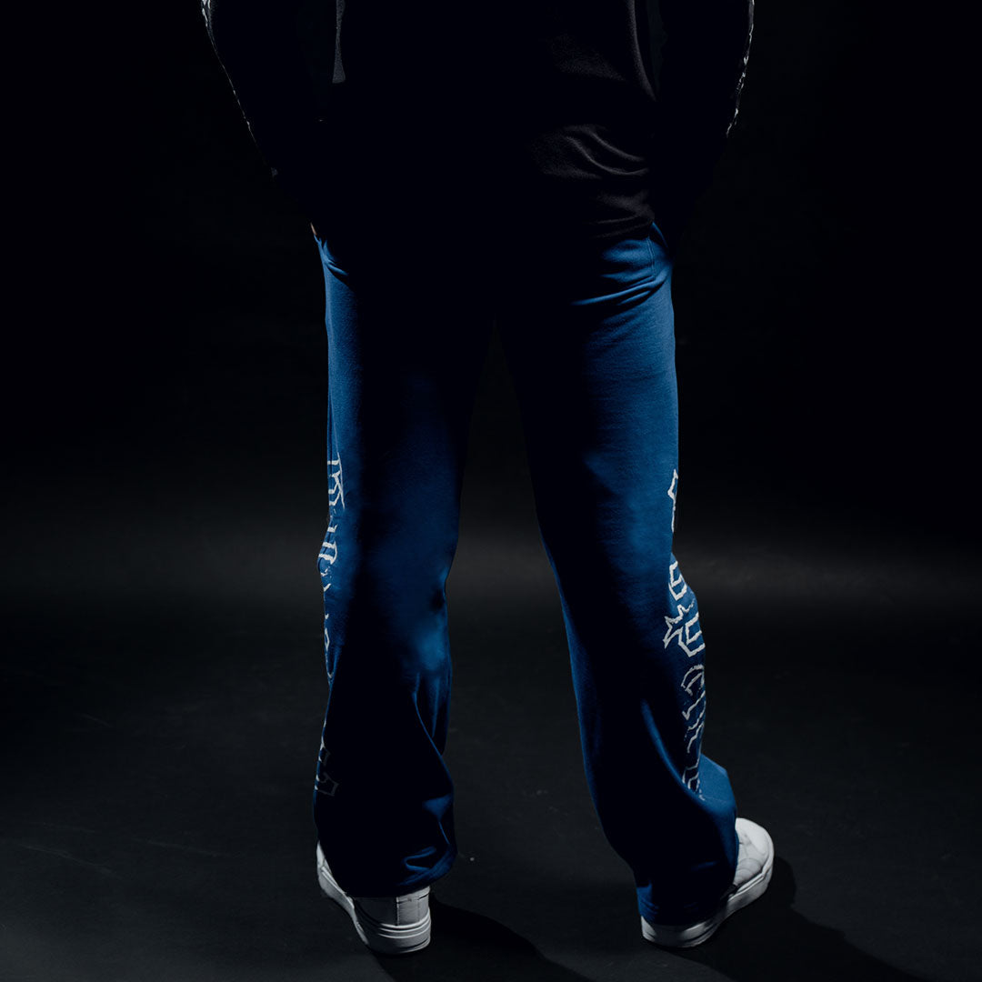 Jogger Straight Fit Brushed Power Logo Royal