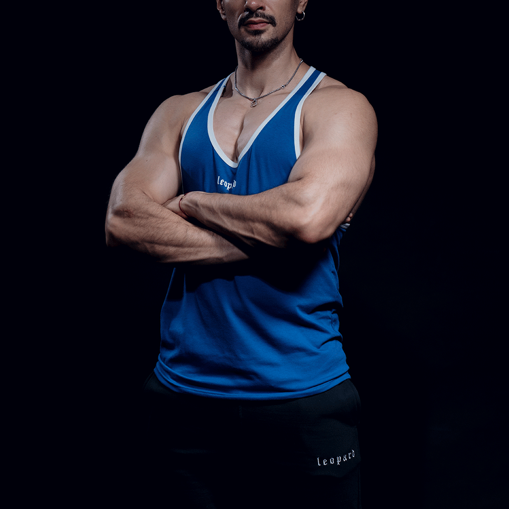 Stringer Tank Powerhouse Royal 3D Logo White