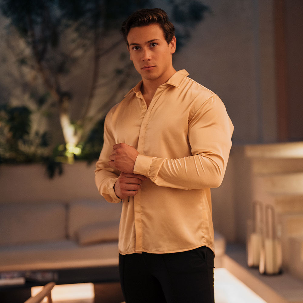 Camisa Vegas Sateen Sand