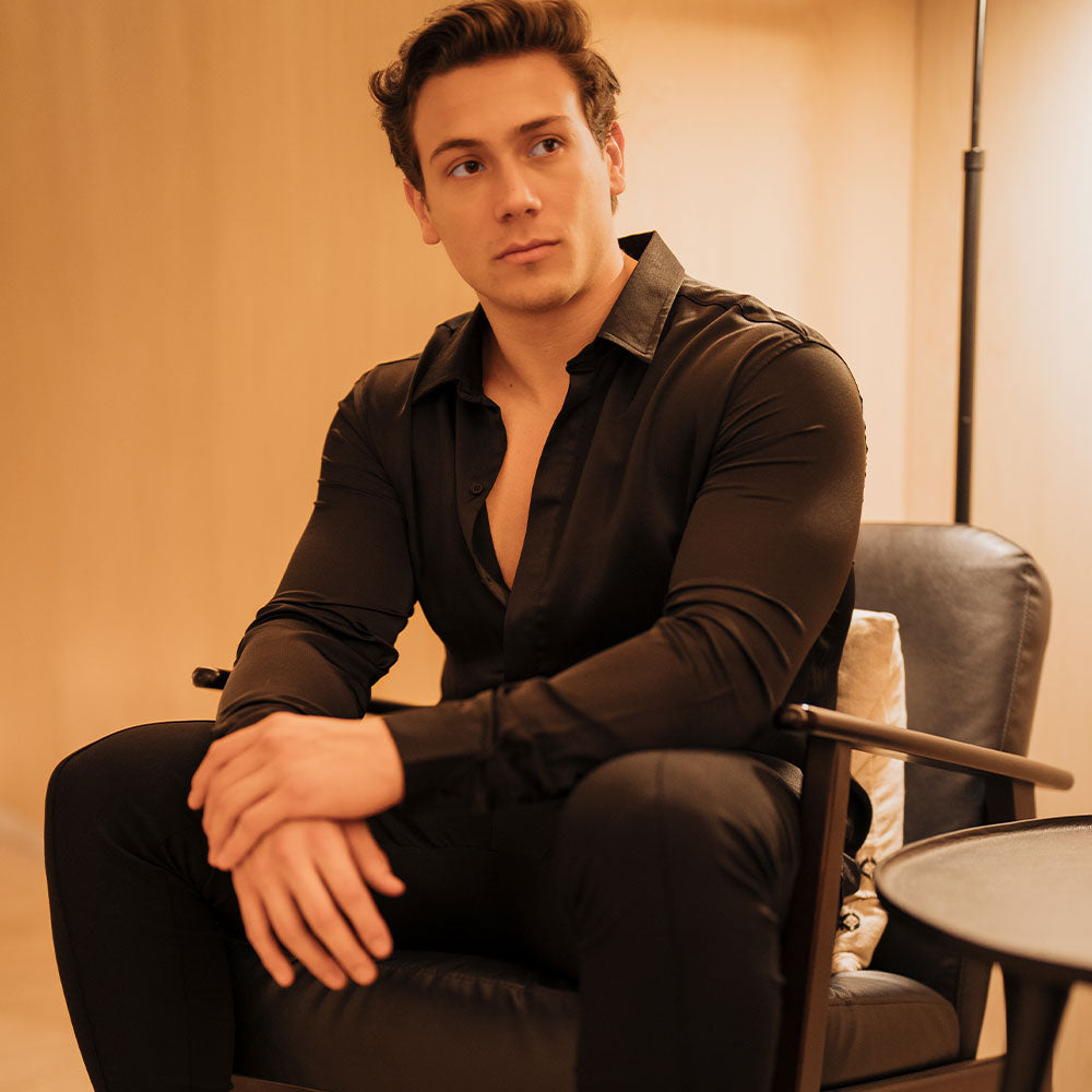 Camisa Vegas Sateen Black