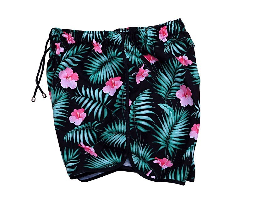 Palm Trees Swimsuit - Black