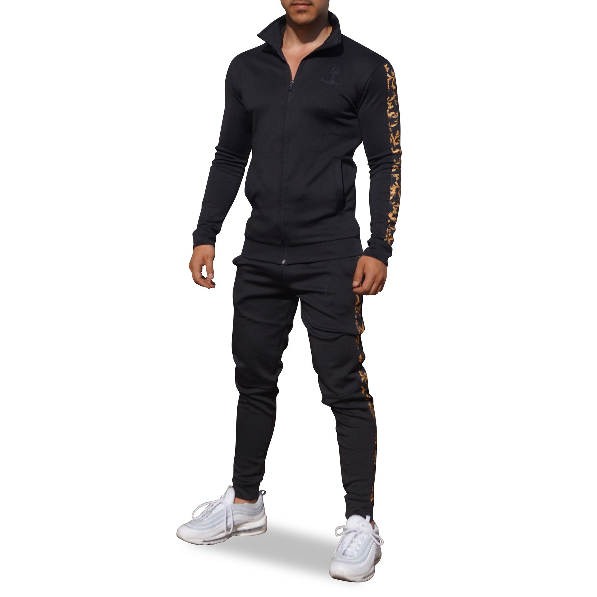 Elite Track Suit Pants Black Stripe Baroque