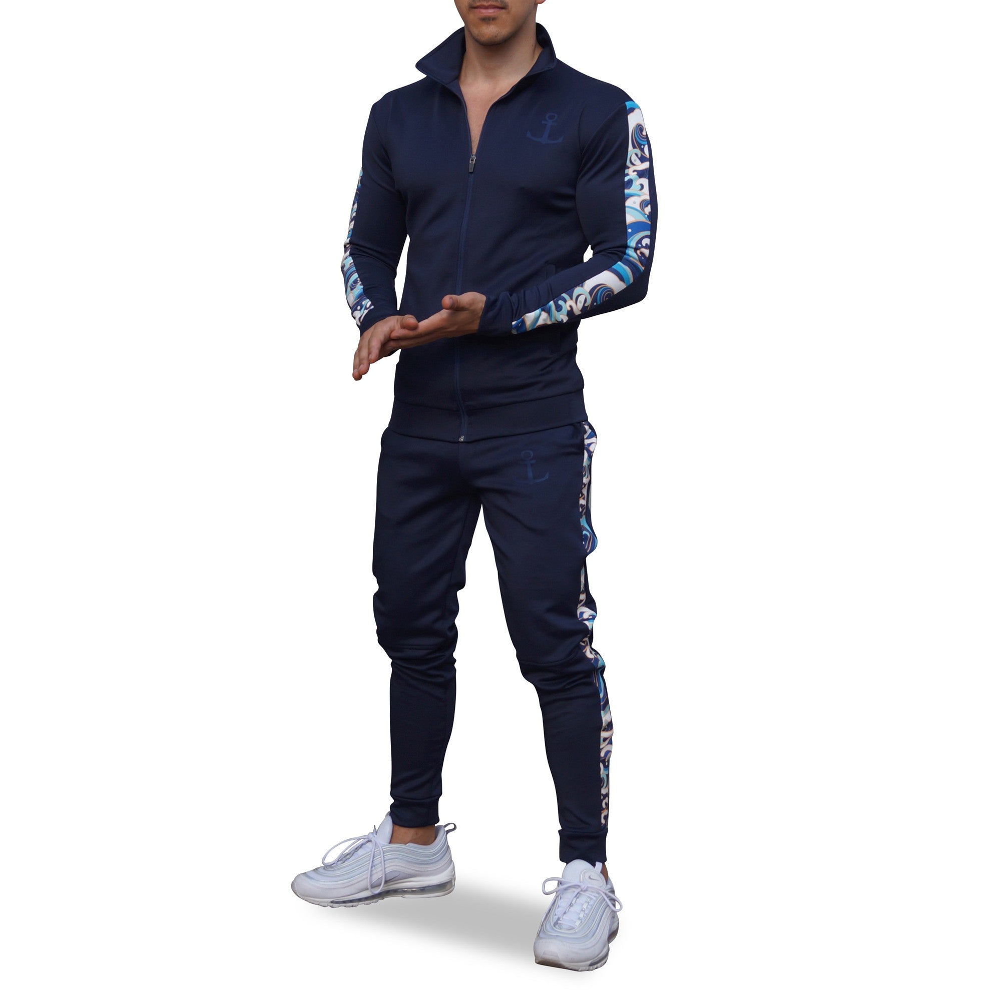 Elite Tracksuit Pants Marino Strip Waves