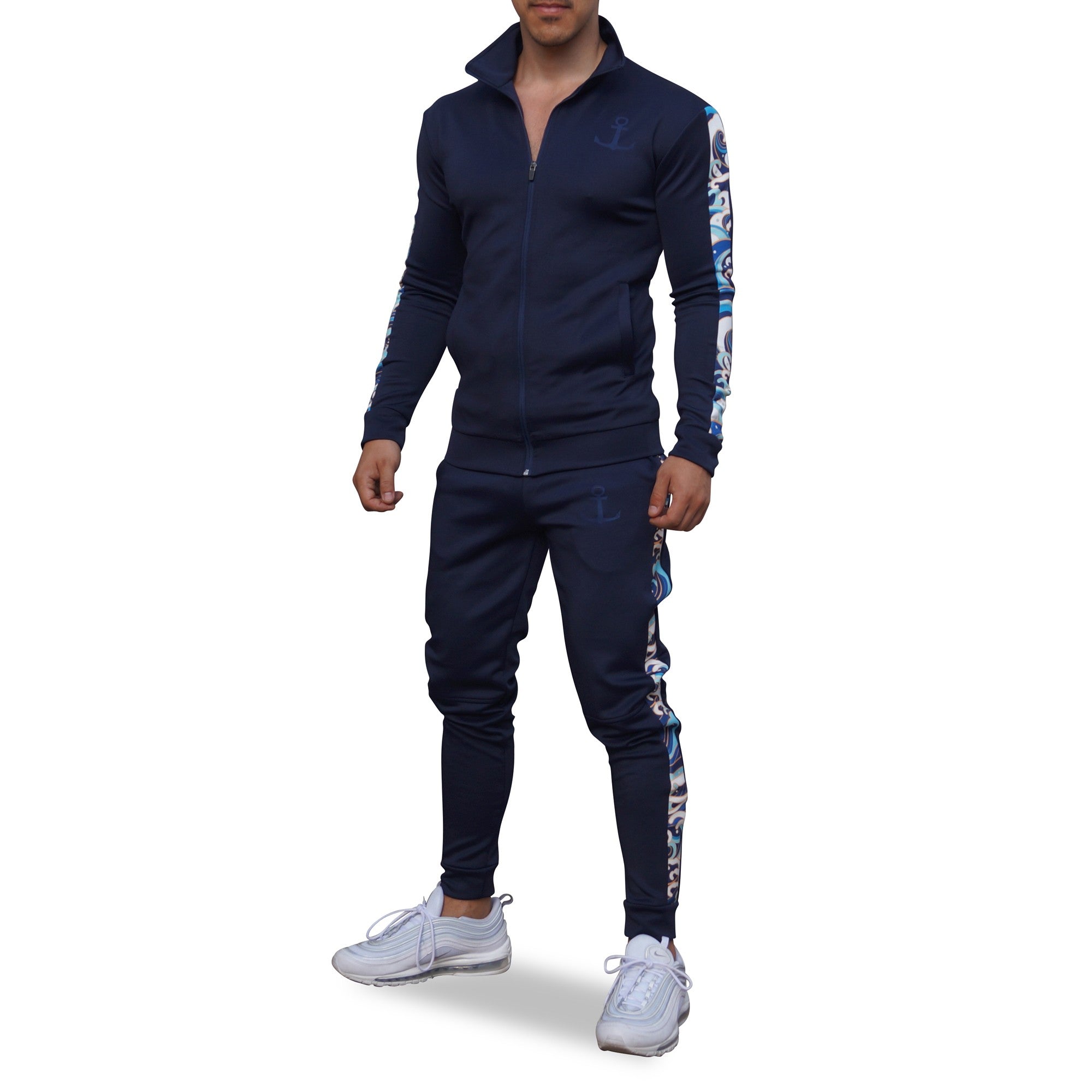 Elite Tracksuit Pants Marino Strip Waves