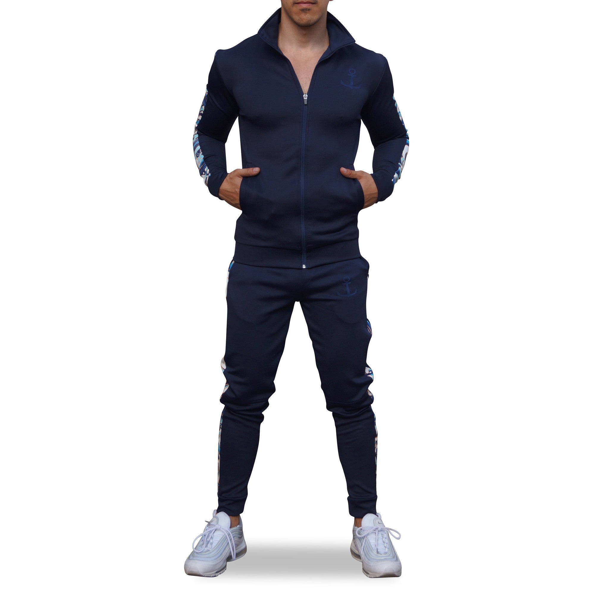 Elite Tracksuit Pants Marino Strip Waves