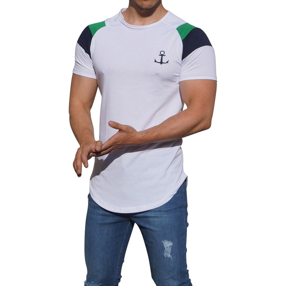 Barra Navy Short Sleeve White Raglan T-shirt