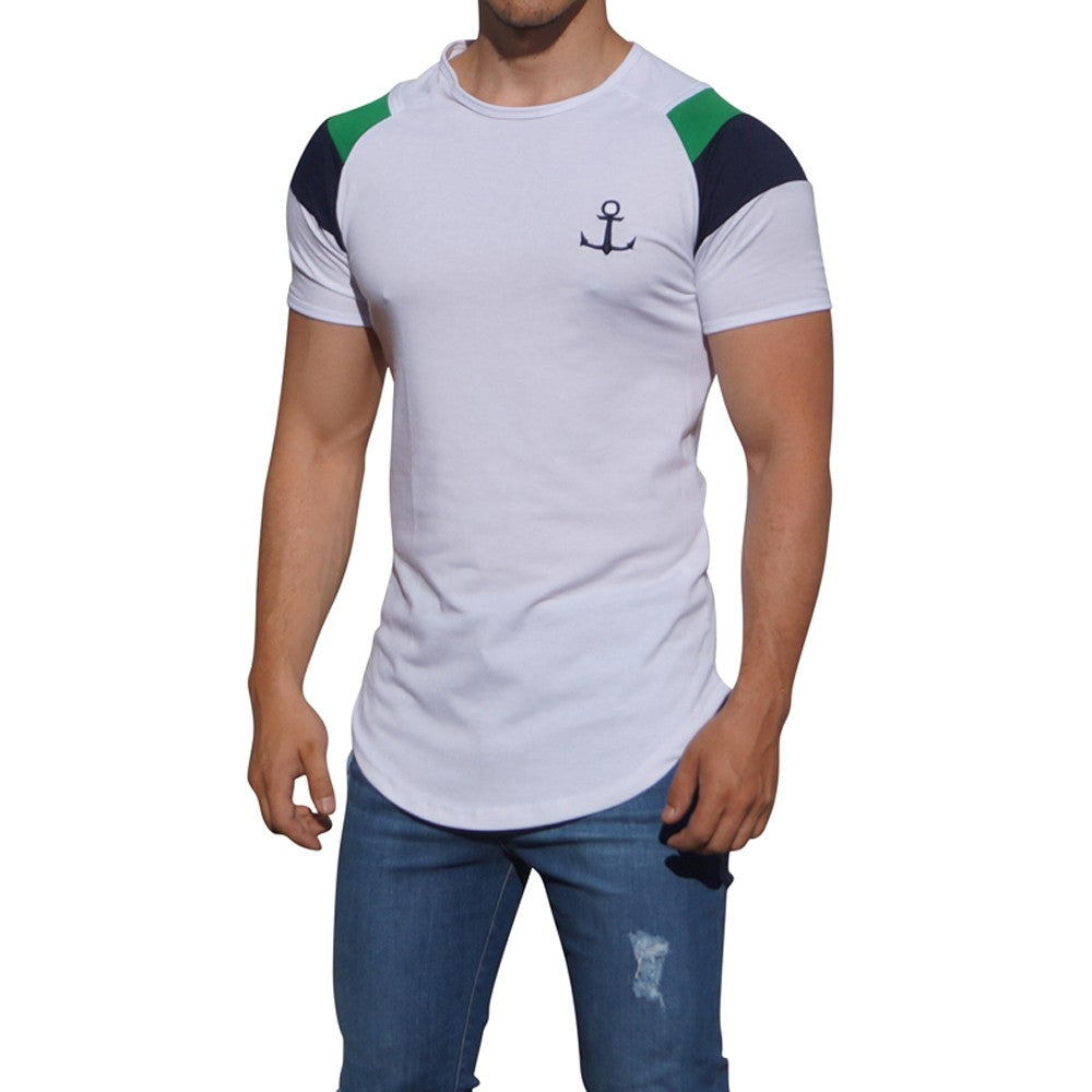 Barra Navy Short Sleeve White Raglan T-shirt