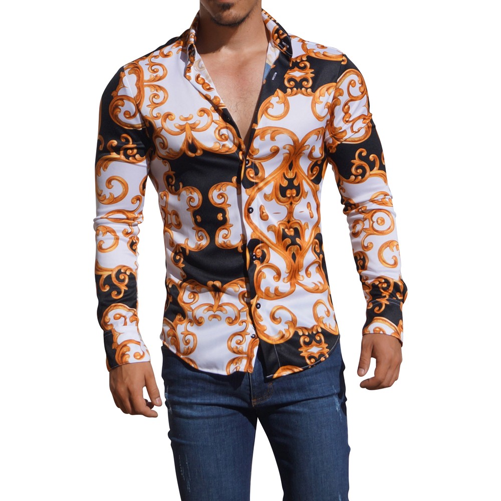 Camisa Manga Larga Damasco Blanco