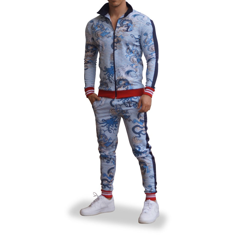 Pants Elite Track Suit Pattern Japanese Dragon
