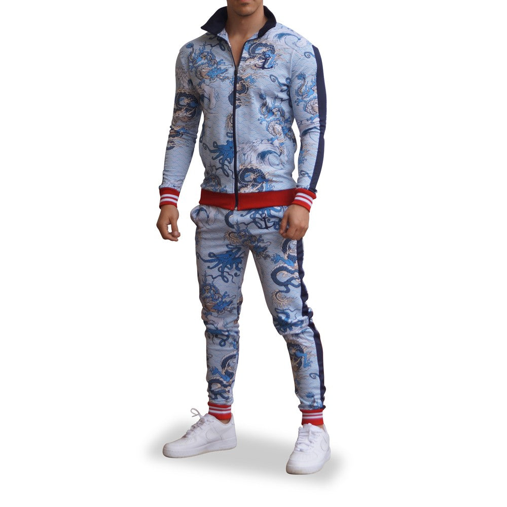 Pants Elite Track Suit Pattern Japanese Dragon