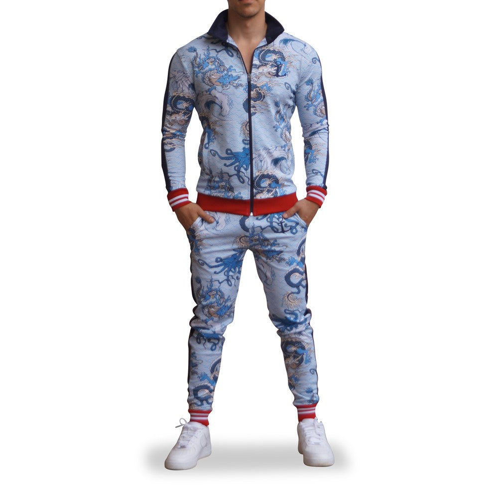 Pants Elite Track Suit Pattern Japanese Dragon