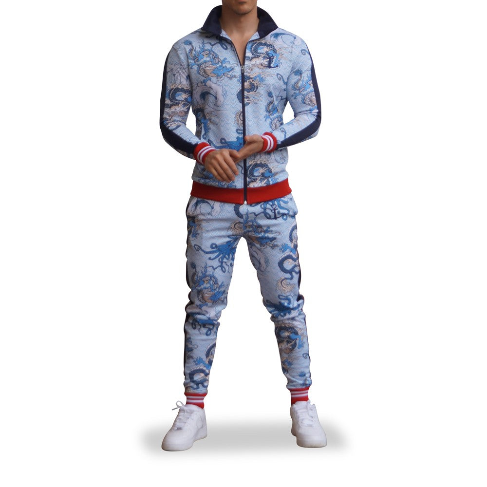 Pants Elite Track Suit Pattern Japanese Dragon