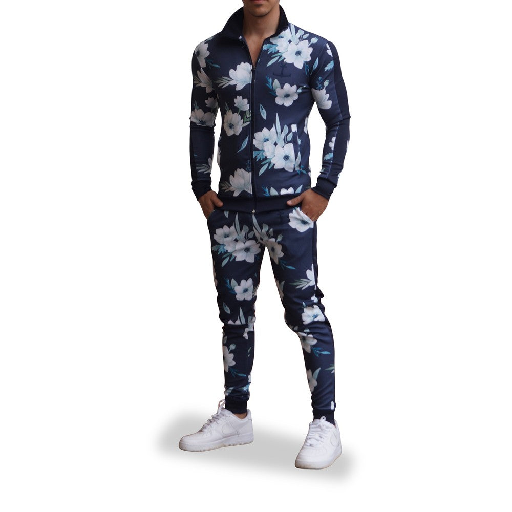 Pants Elite Track Suit Pattern Flower Canvas