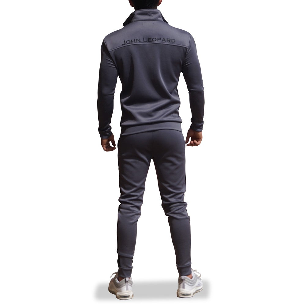 Elite Tracksuit Pants Gris Franja Negra